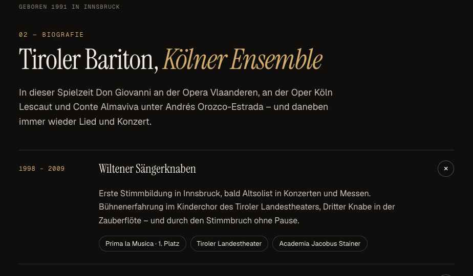 Vom Sängerknaben zum Ensemble – Ausschnitt aus dem Konzept für Wolfgang Stefan Schwaiger